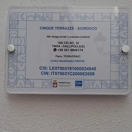 Cinque Terrazze - Scirocco Holiday home